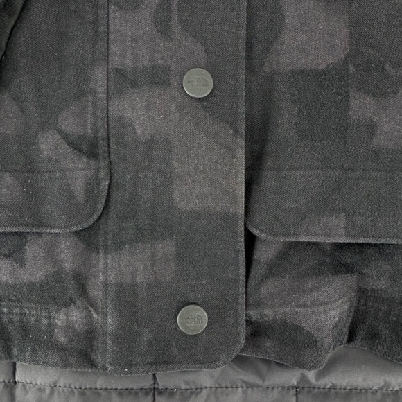 The‎ North Face Women's GTX PrimaLoft Insulated Parka Black Camo Hooded M - Picture 5 of 10
